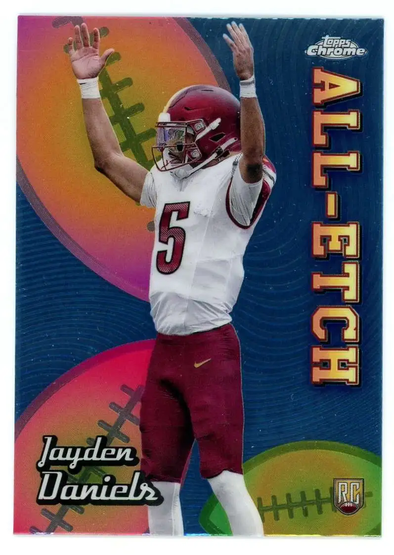 NFL 2024 Topps Chrome Football All Etch Jayden Daniels CAE-JD [Rookie]