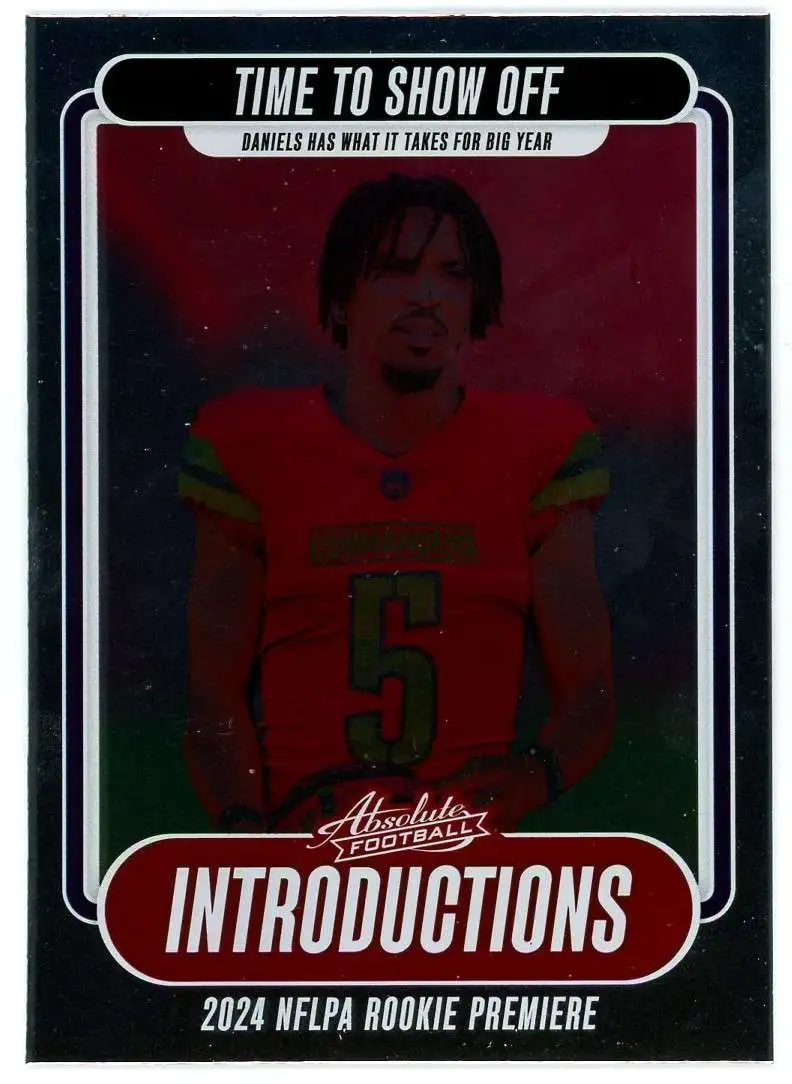 NFL 2024 Panini Absolute Football Introductions Jayden Daniels I-JDS [Rookie]