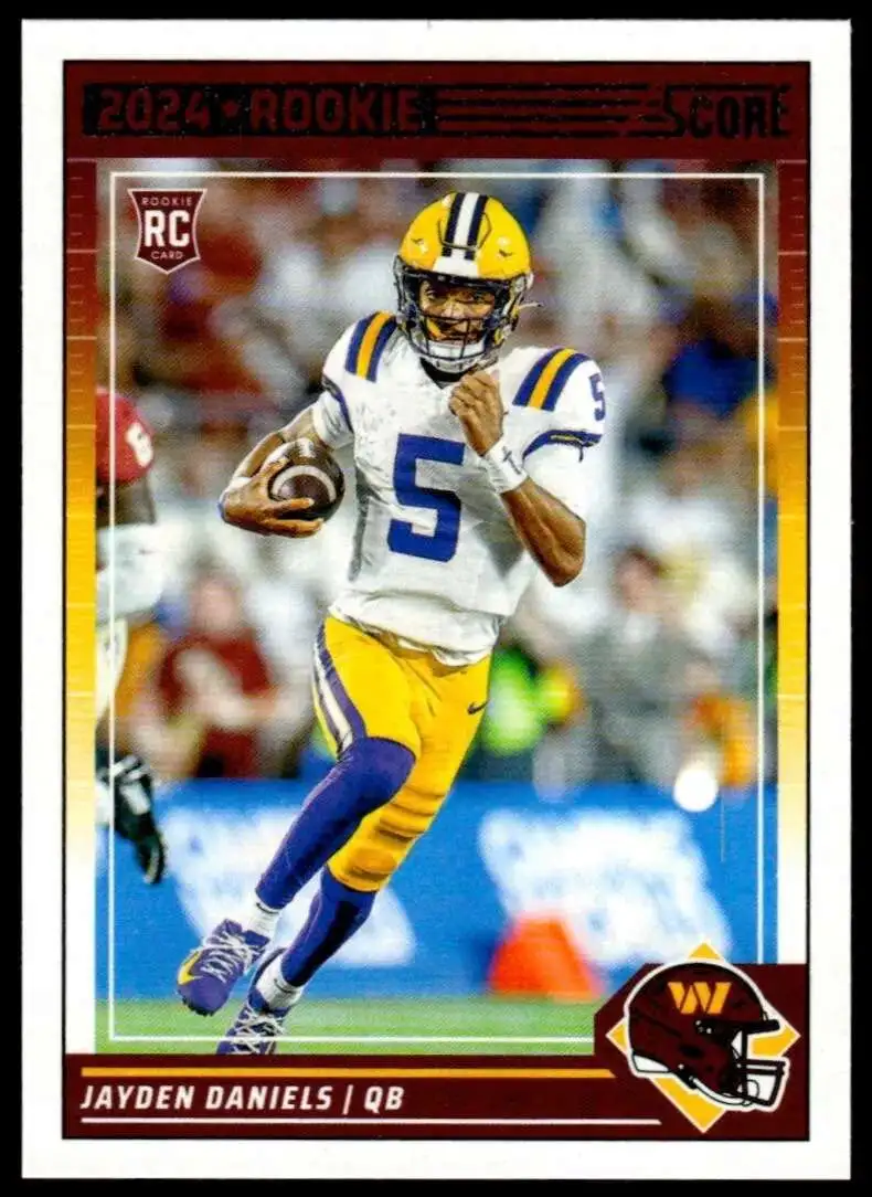 NFL Washington Commanders 2024 Score Football Jayden Daniels #302 [Rookie]