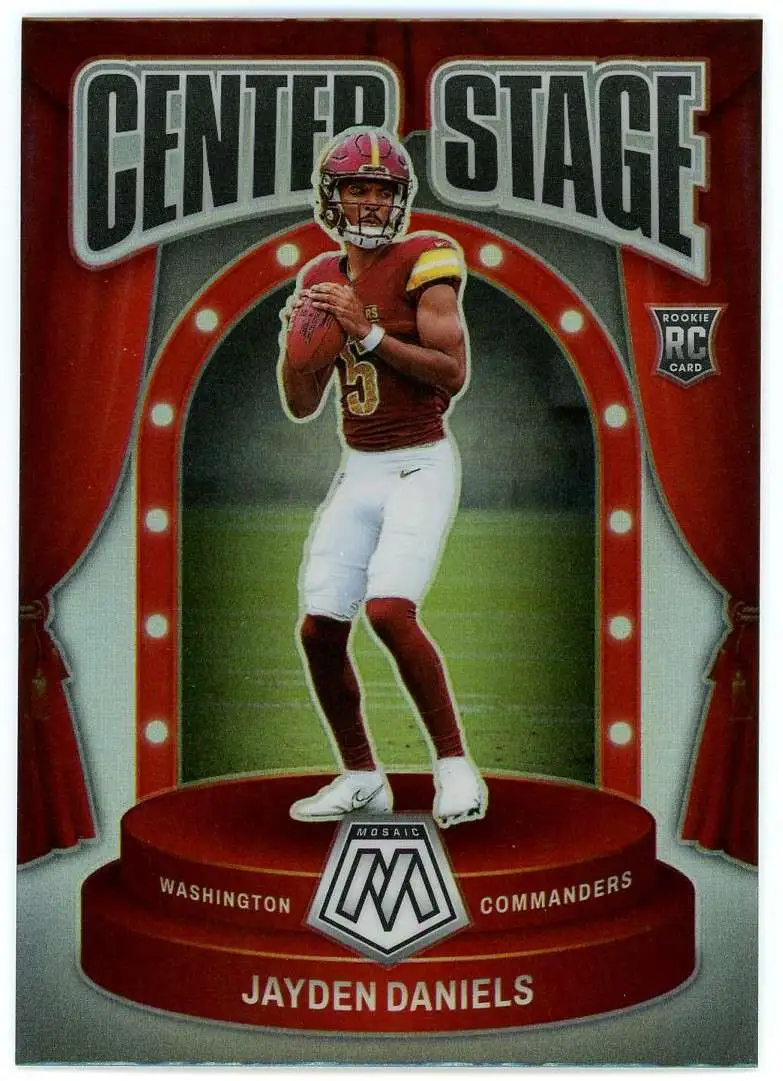 NFL 2024 Panini Mosaic Football Center Stage Jayden Daniels #8 [Rookie]