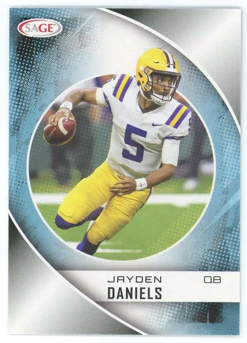 NFL Washington Commanders 2023 Sage Low Series Black Jayden Daniels #8 [Rookie]