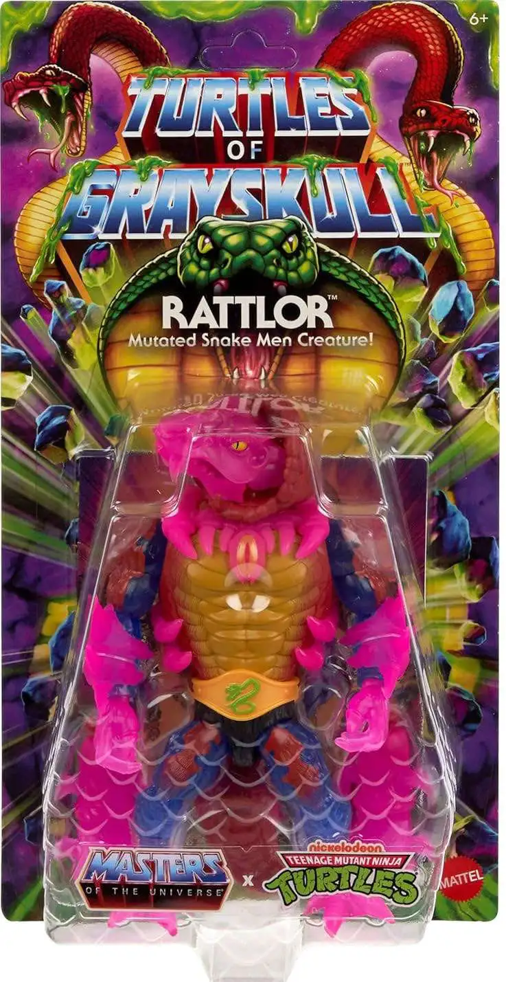 Masters of the Universe Turtles of Grayskull Origins Rattlor Action Figure [Reptile Wars]