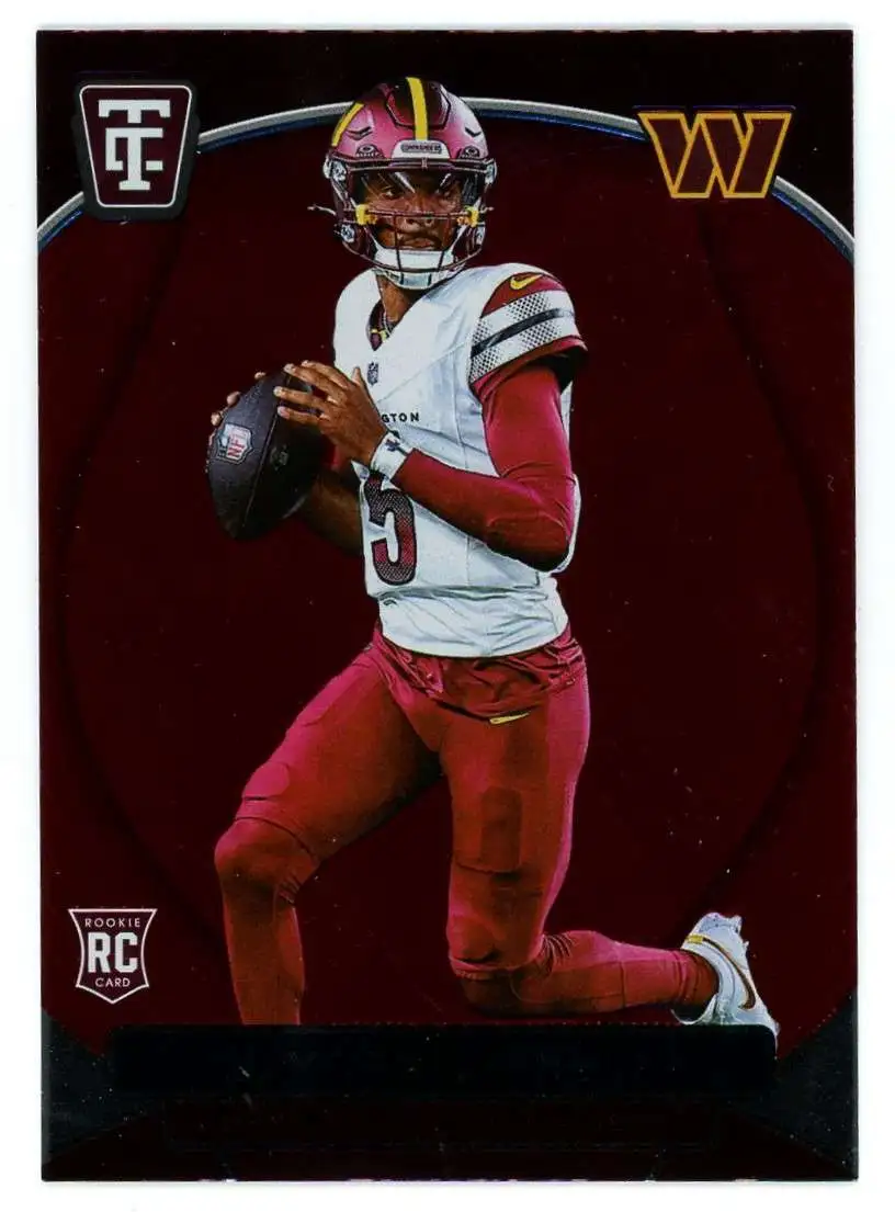 NFL 2024 Panini Totally Certified Mirror Maroon Jayden Daniels #138 [Rookie]