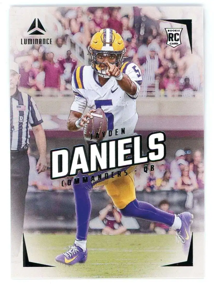 NFL Washington Commanders 2024 Luminance Football Jayden Daniels #102 [Rookie]