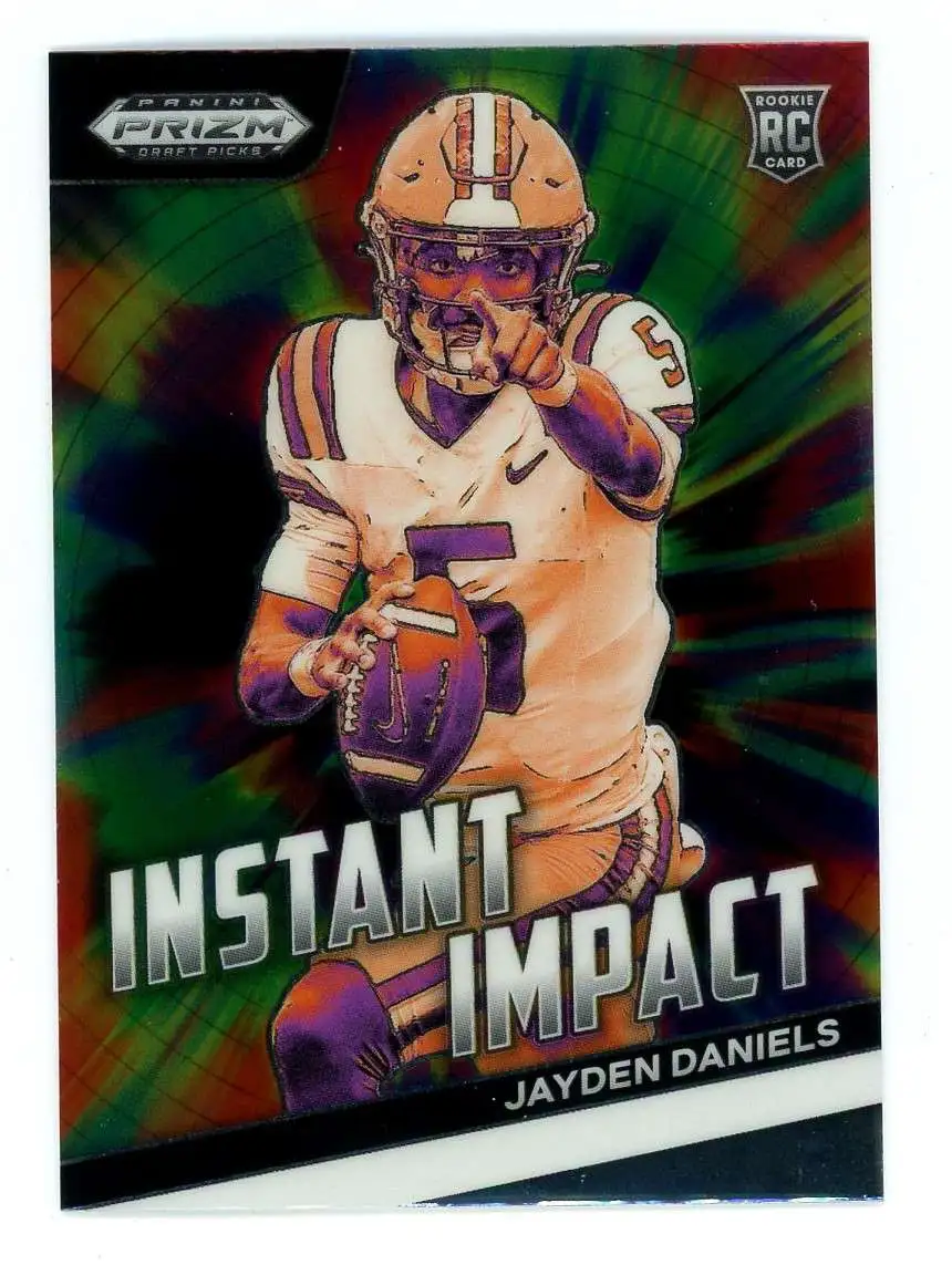 NFL 2024 Panini Prizm Draft Picks Instant Impact Jayden Daniels II-JD [Rookie]