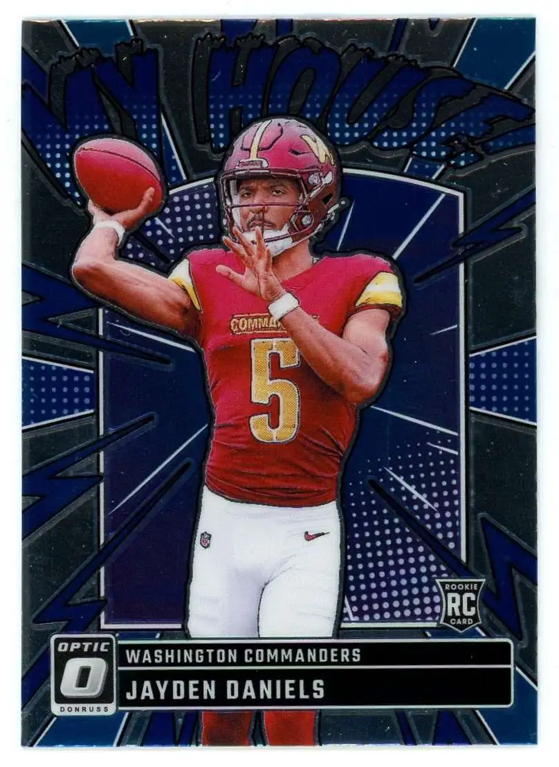 NFL 2024 Panini Donruss Optic Football My House! Jayden Daniels #9 [Rookie]