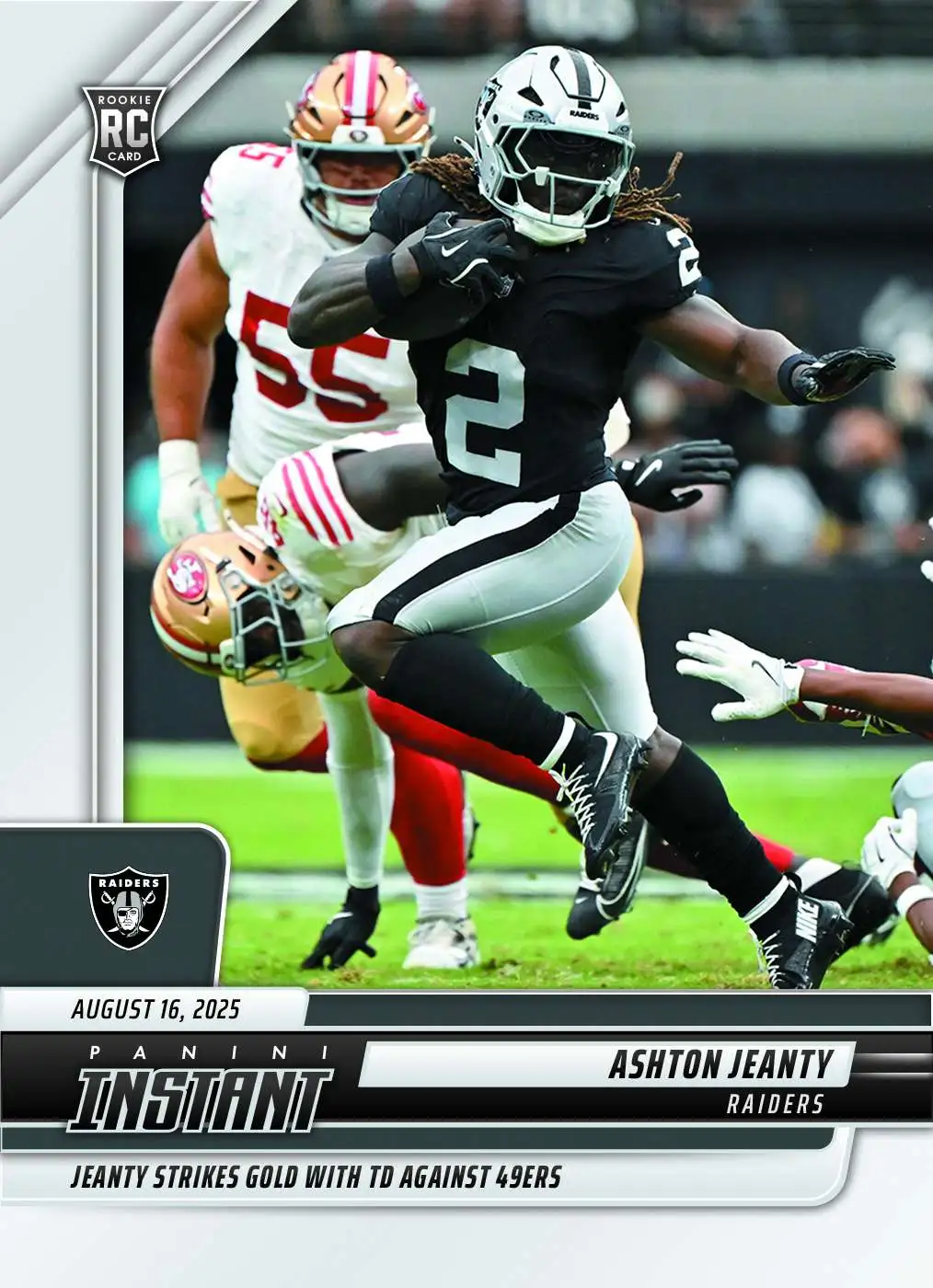 NFL Las Vegas Raiders 2025 Instant Football Ashton Jeanty #31 [Rookie]