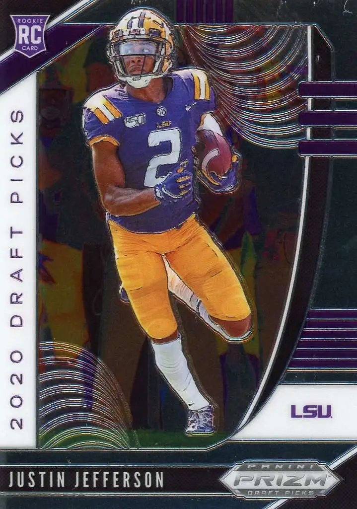 NFL 2020 Panini Prizm Draft Picks Justin Jefferson #126 [Rookie]