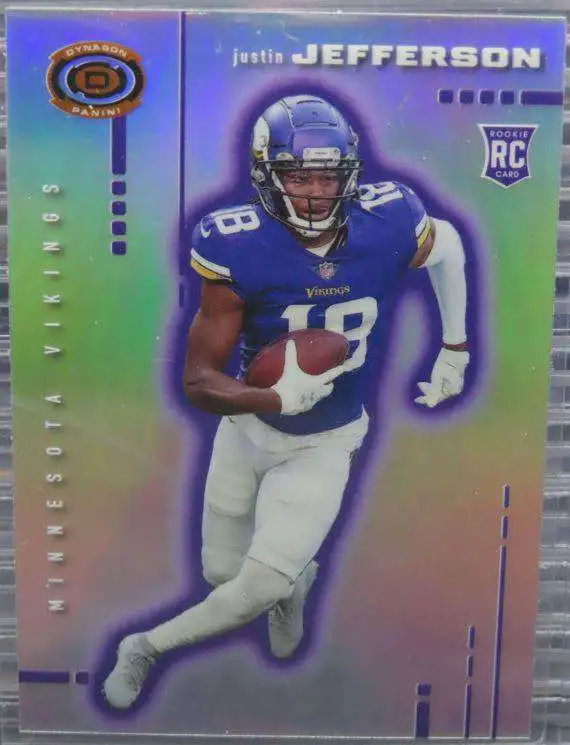 NFL 2020 Dynagon Chronicles Justin Jefferson Silver Single Sports Card D-9  Rookie - ToyWiz