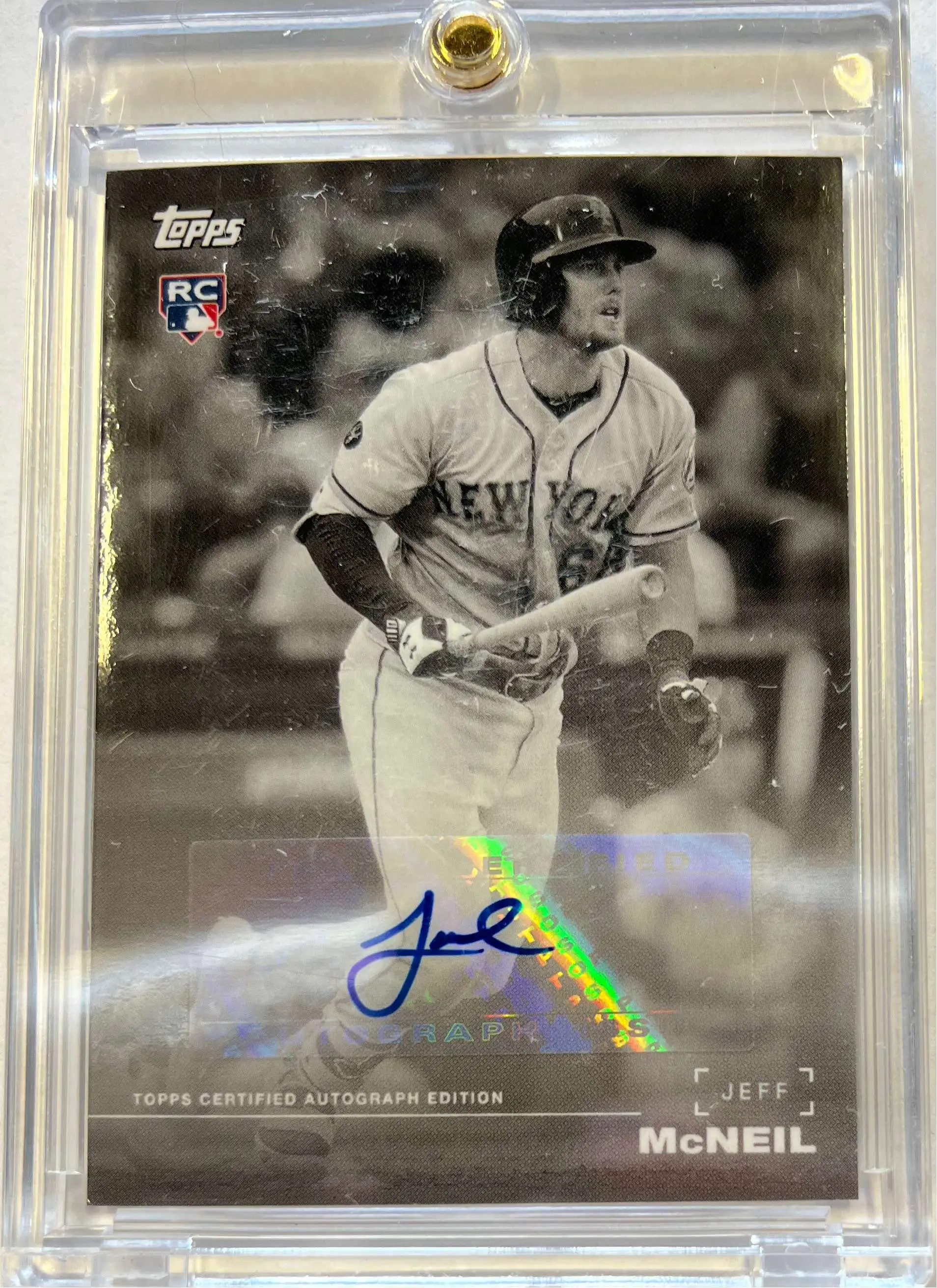 Jeff McNeil Topps Chrome 2019 Baseball RC Rookie Card NY Mets Sepia  Refractor 152