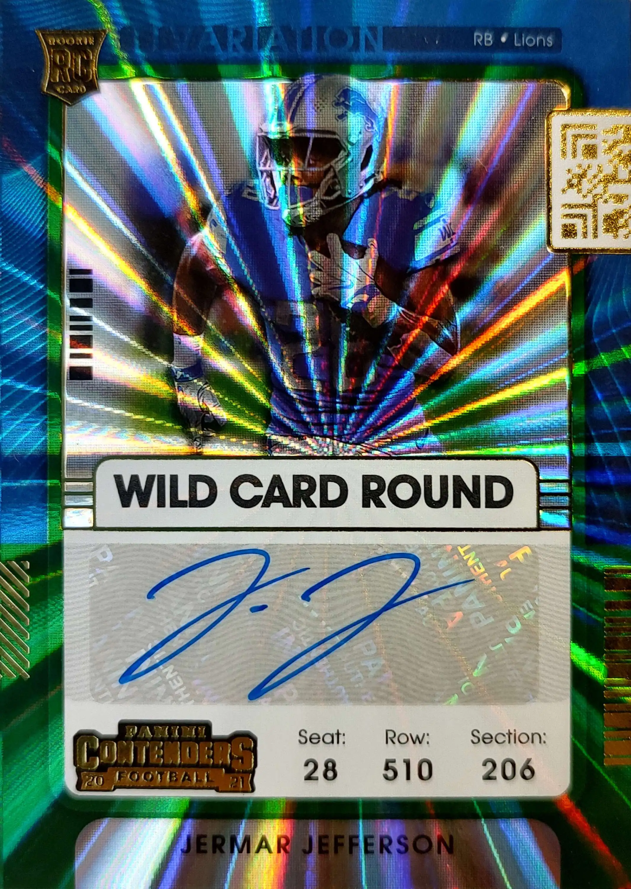 NFL 2021 Panini Contenders Jermar Jefferson Autographed Single Card #260 [Rookie]