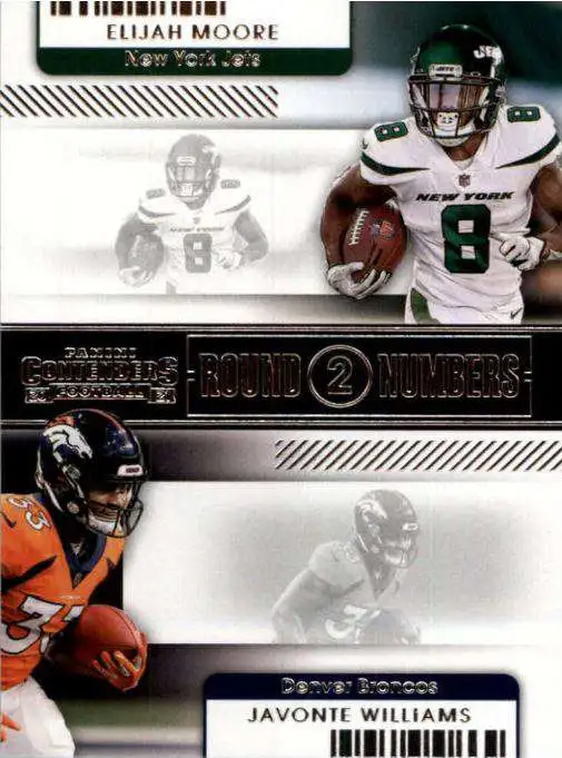 NFL 2021 Panini Contenders Javonte Williams Elijah Moore Trading Card RN-EMO  Rookie - ToyWiz