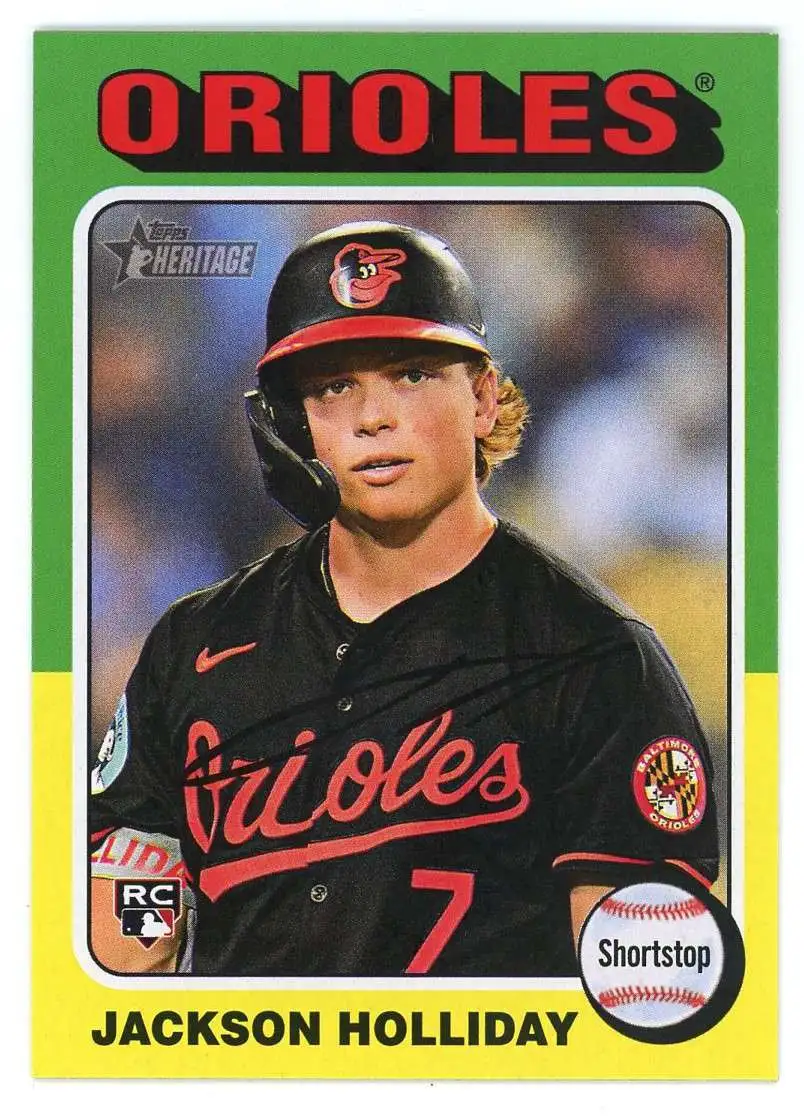 ToppsJAPAN EDITION JACKSON HOLLIDAY桜パラレル 2024 Topps Holiday Jackson Holliday Plaid Parallel RC #H50