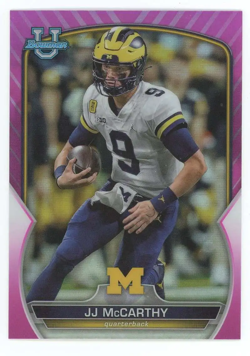 NFL 2022 Bowman Chrome U Pink Refractor JJ McCarthy #48 [Rookie]