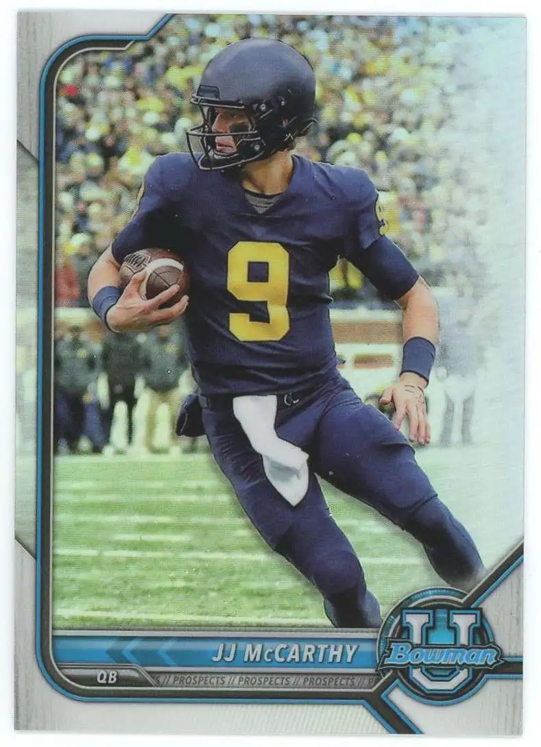 NFL 2022 Bowman Chrome U Refractor JJ McCarthy #79 [Rookie]