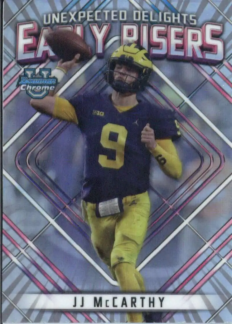 NFL 2023 Bowman Chrome U Early Risers JJ McCarthy ER-3