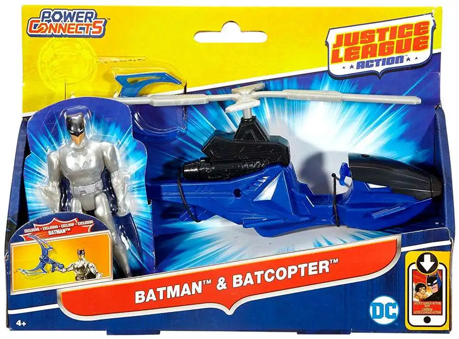 Justice League Action JLA Batman & Batcopter 4.5-Inch Figure & Vehicle