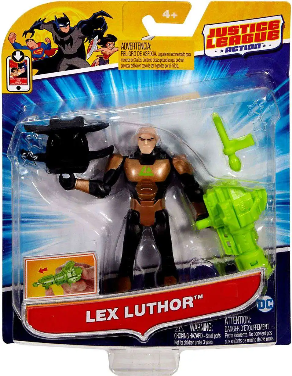 Justice League Action Justice League of America Power Connects Lex Luthor Action Figure [4.5"]