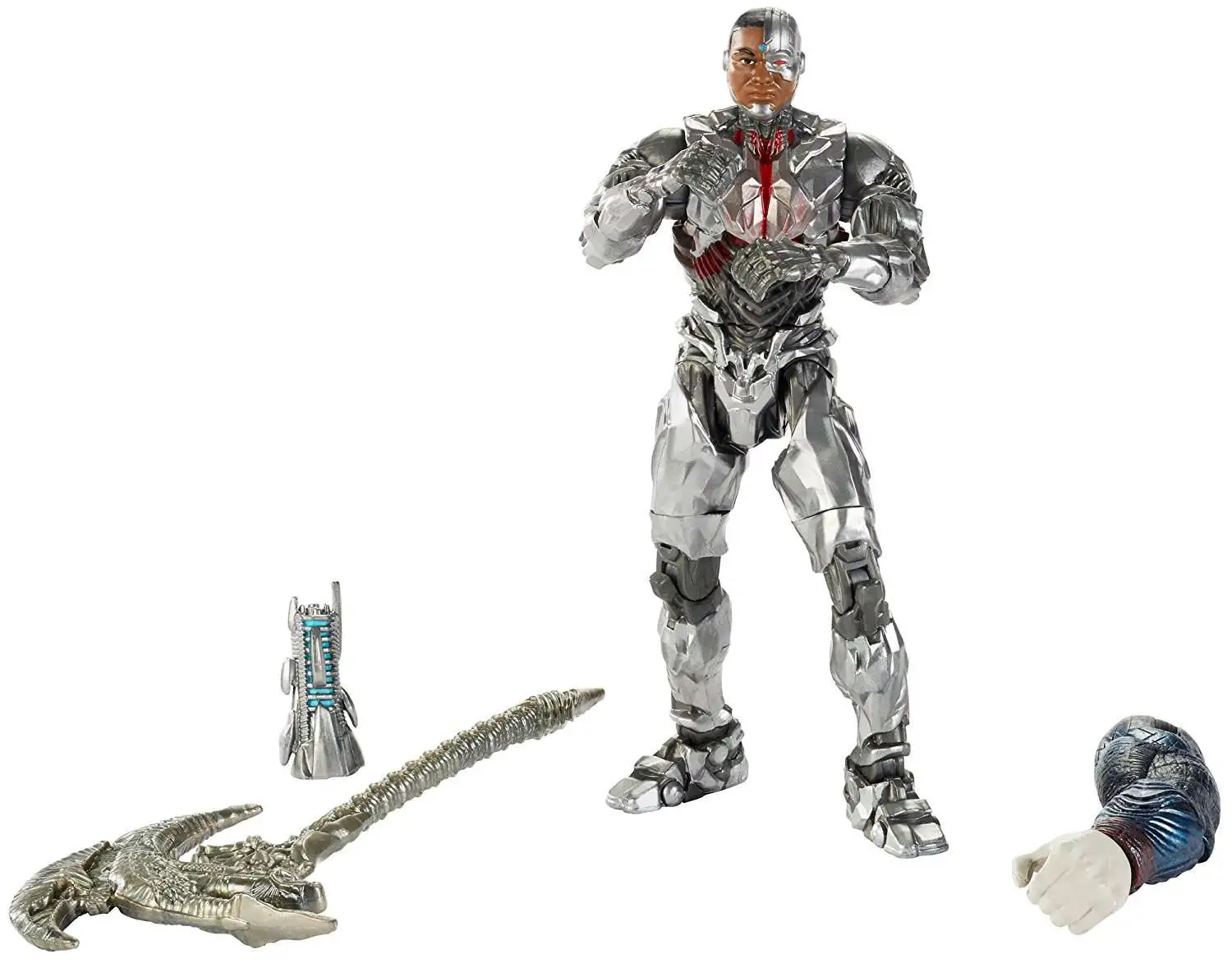 DC Multiverse Justice League CYBORG 6' Action Figure Loose  New Steppenwolf 