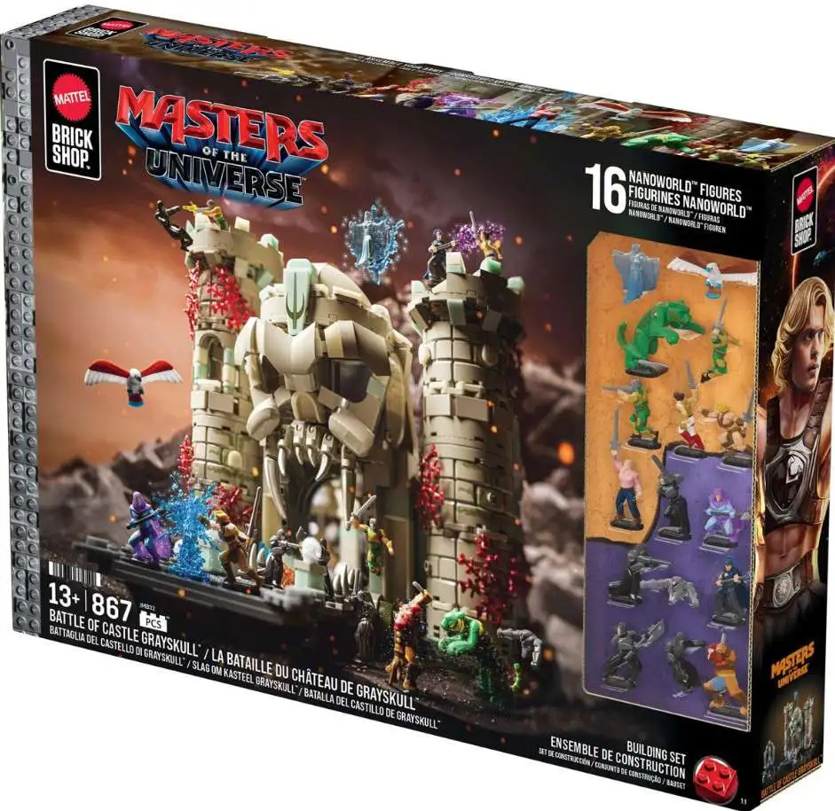 Masters of the Universe Mega Bloks Brick Shop Battle of Castle Grayskull Building Set [2026 Movie] (Pre-Order ships May)