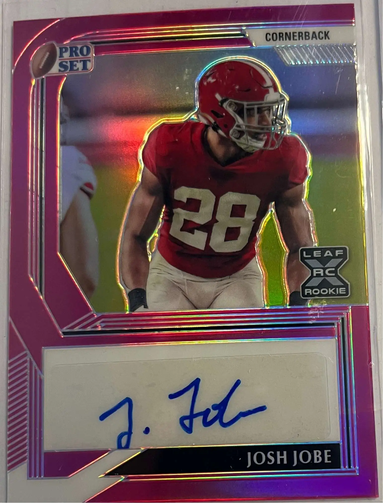 NFL 2022 Leaf Football Josh Jobe Pink 2425 Autographed Sports Card PA-JJ1  Rookie Autograph - ToyWiz