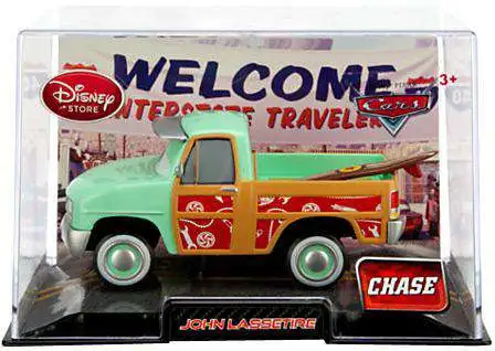 Disney / Pixar Cars 1:43 Collectors Case John Lassetire Exclusive Diecast Car [Chase Edition, Damaged Package]
