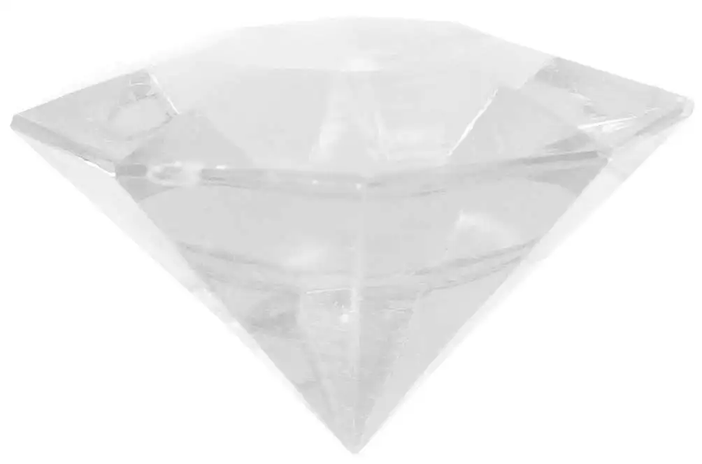 Sonic The Hedgehog Acrylic Diamond Chaos Emeralds Transparent 2-Inch Toy Accessory [Loose]
