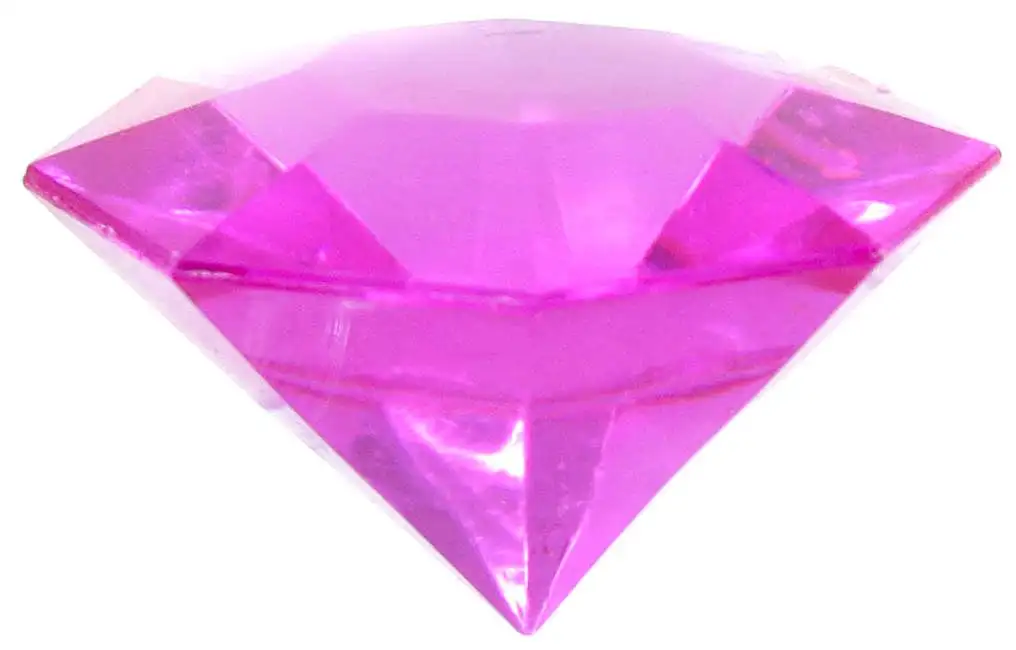 Sonic The Hedgehog Acrylic Diamond Chaos Emeralds Magenta 2 Toy