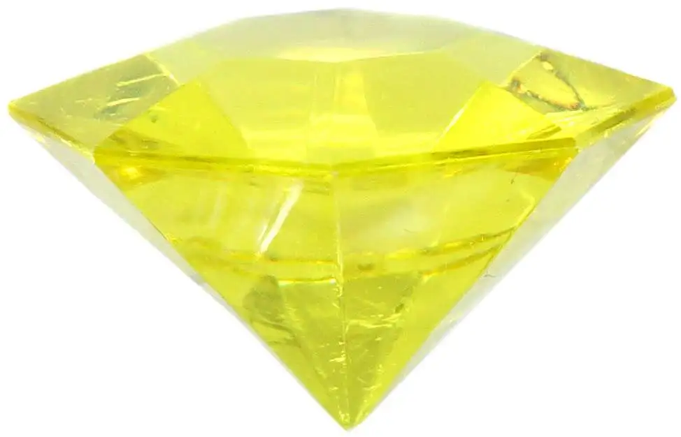 Sonic The Hedgehog Acrylic Diamond Chaos Emeralds Yellow 2