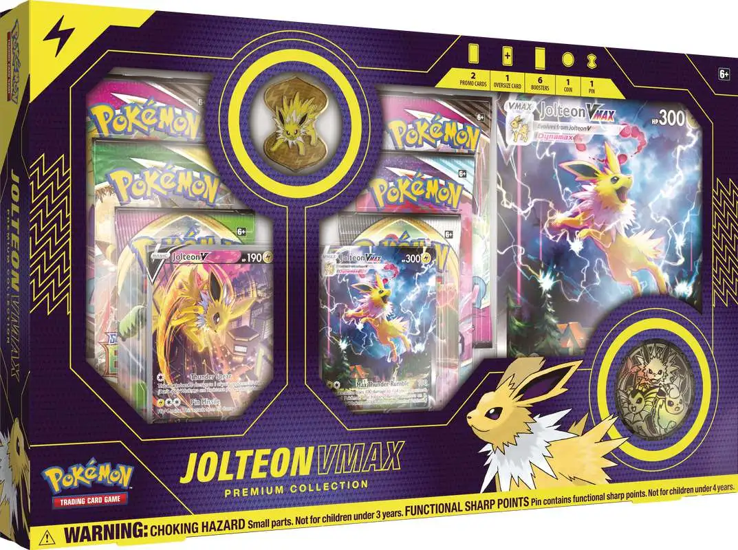 Pokémon Trading Cards Games 2021 Fall Eevee Evolutions Jolteon V Tin 