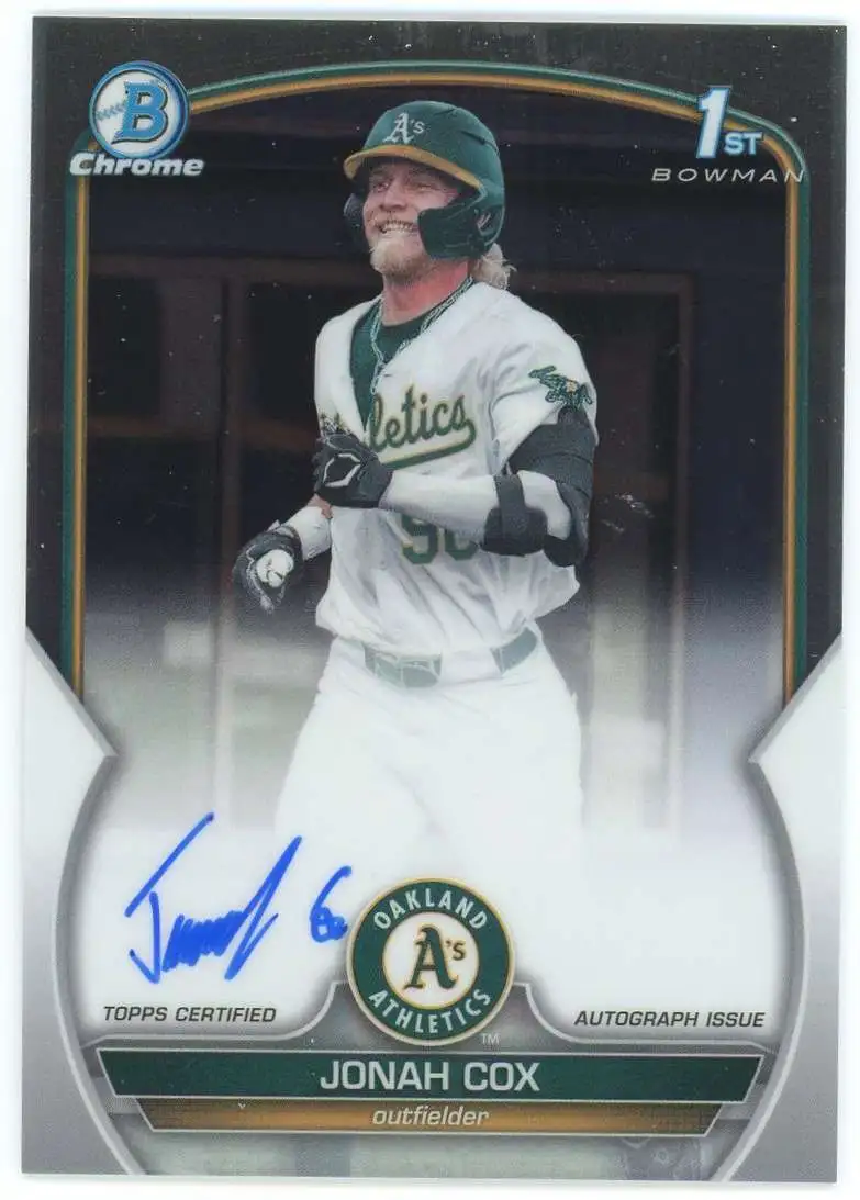MLB 2023 Bowman Draft Chrome Jonah Cox CDA-JCO [1st Bowman Auto]
