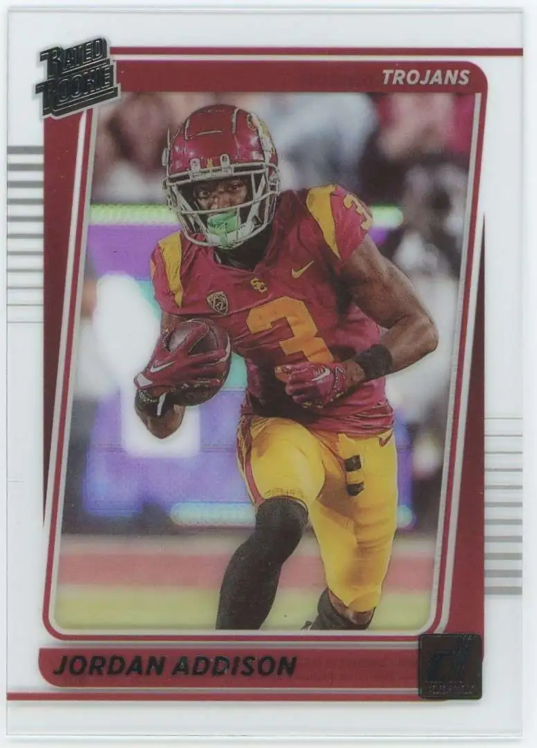 NFL 2023 Panini Chronicles Clearly Donruss Draft Picks Jordan Addison #42 [Rookie]