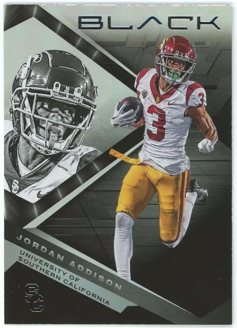 NFL 2023 Panini Chronicles Black Draft Picks Jordan Addison #5 [Rookie]