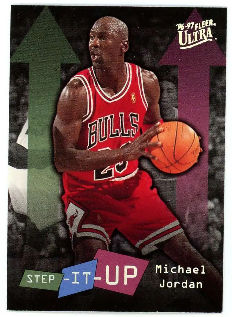 NBA 1996-97 Fleer Ultra Step-It Up Michael Jordan #280 [EX-MT]