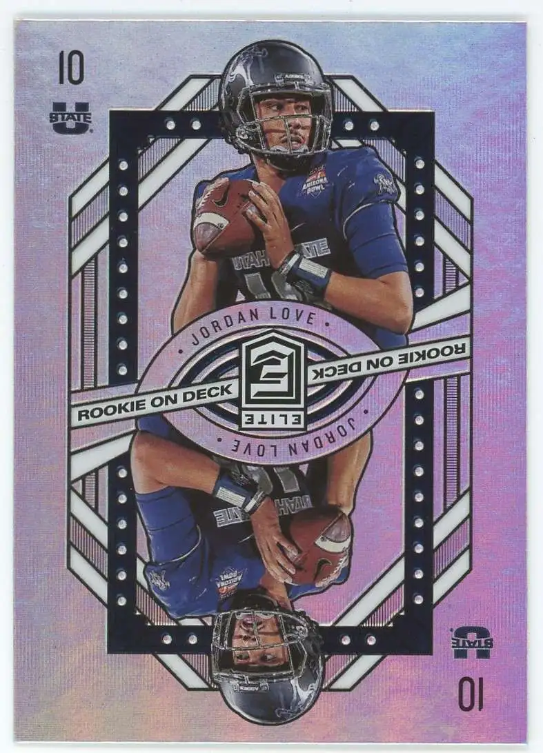 NFL 2020 Panini Donruss Elite Single Card Jordan Love 18 Rookie On Deck ...