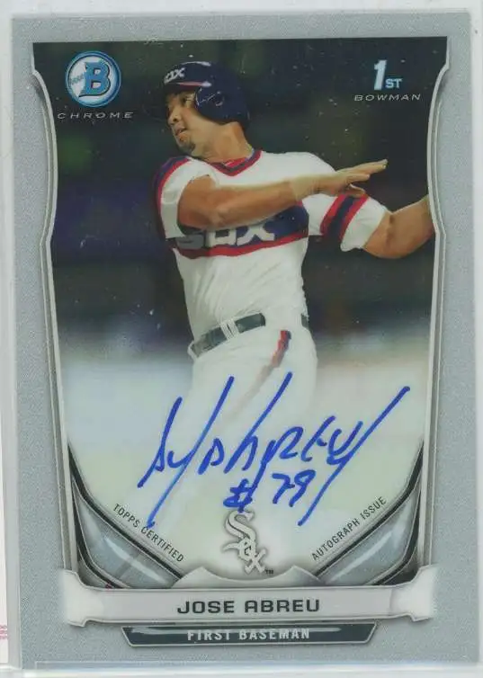 MLB 2014 Bowman Chrome Jose Abreu Bowman 1st Autographed Single Card BCAP-JAB [On Card Autograph]