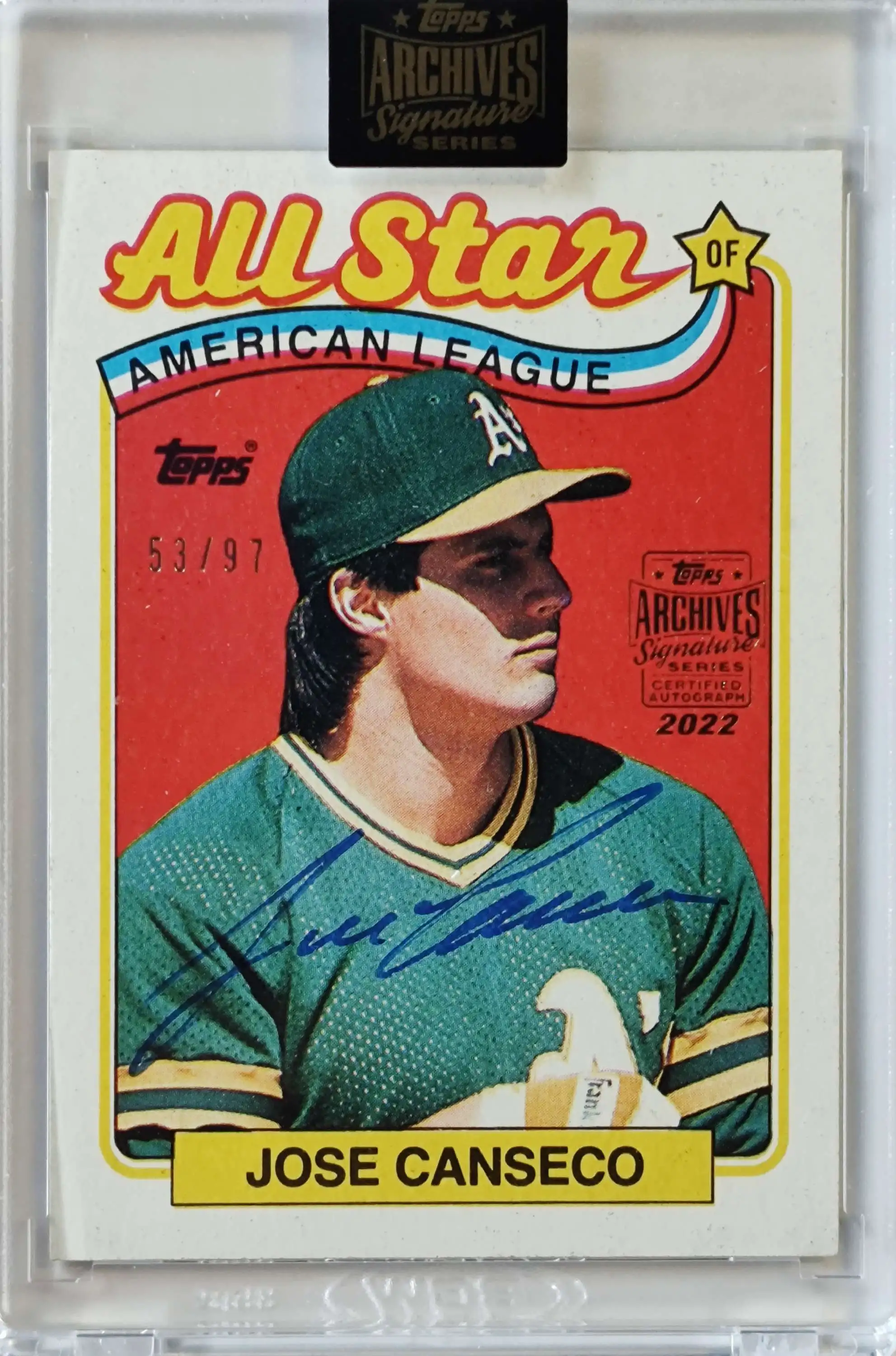 MLB 2022 Topps Archives Signature Series Jose Canseco 5397 Trading Card -  ToyWiz