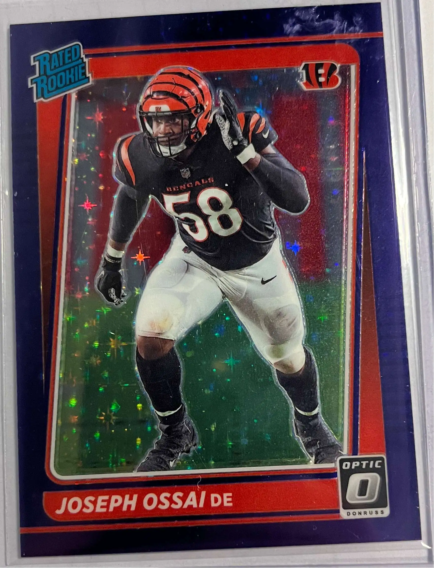 NFL 2021 Donruss Optic Football Joseph Ossai 1315 Trading Card 279 Purple  Stars Rated Rookie Panini - ToyWiz