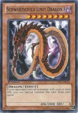 YuGiOh Trading Card Game Judgment of the Light Common Schwarzschild Limit  Dragon JOTL-EN015