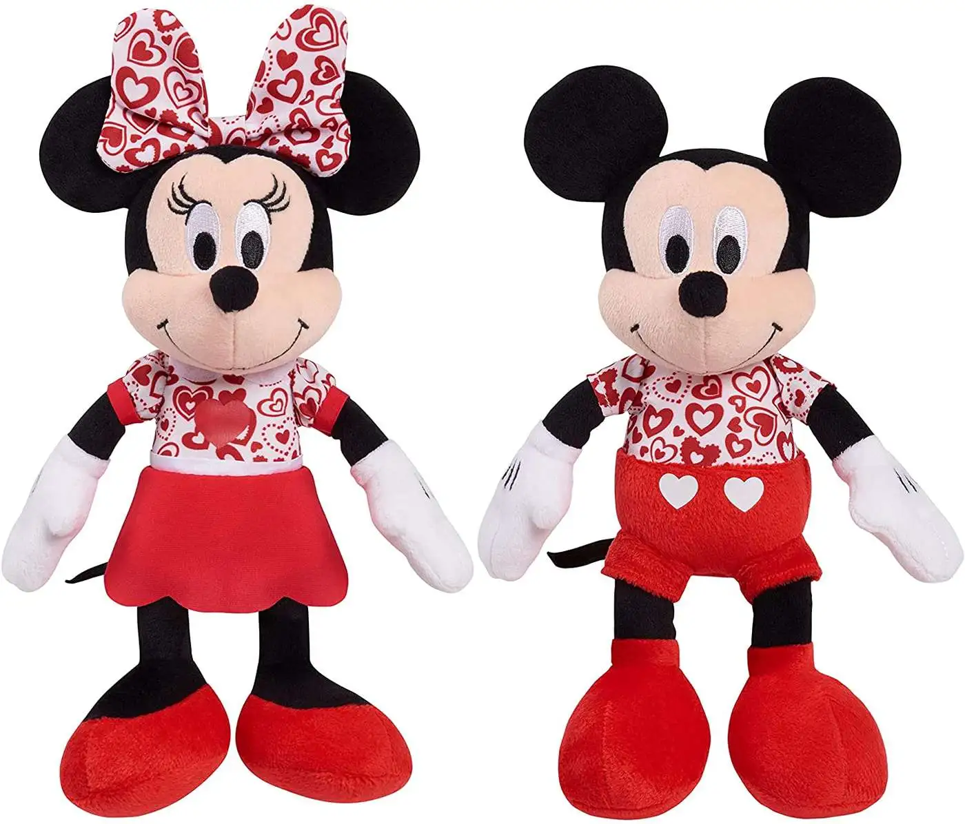 Disney Valentine Mickey & Minnie 10-Inch Plush Set