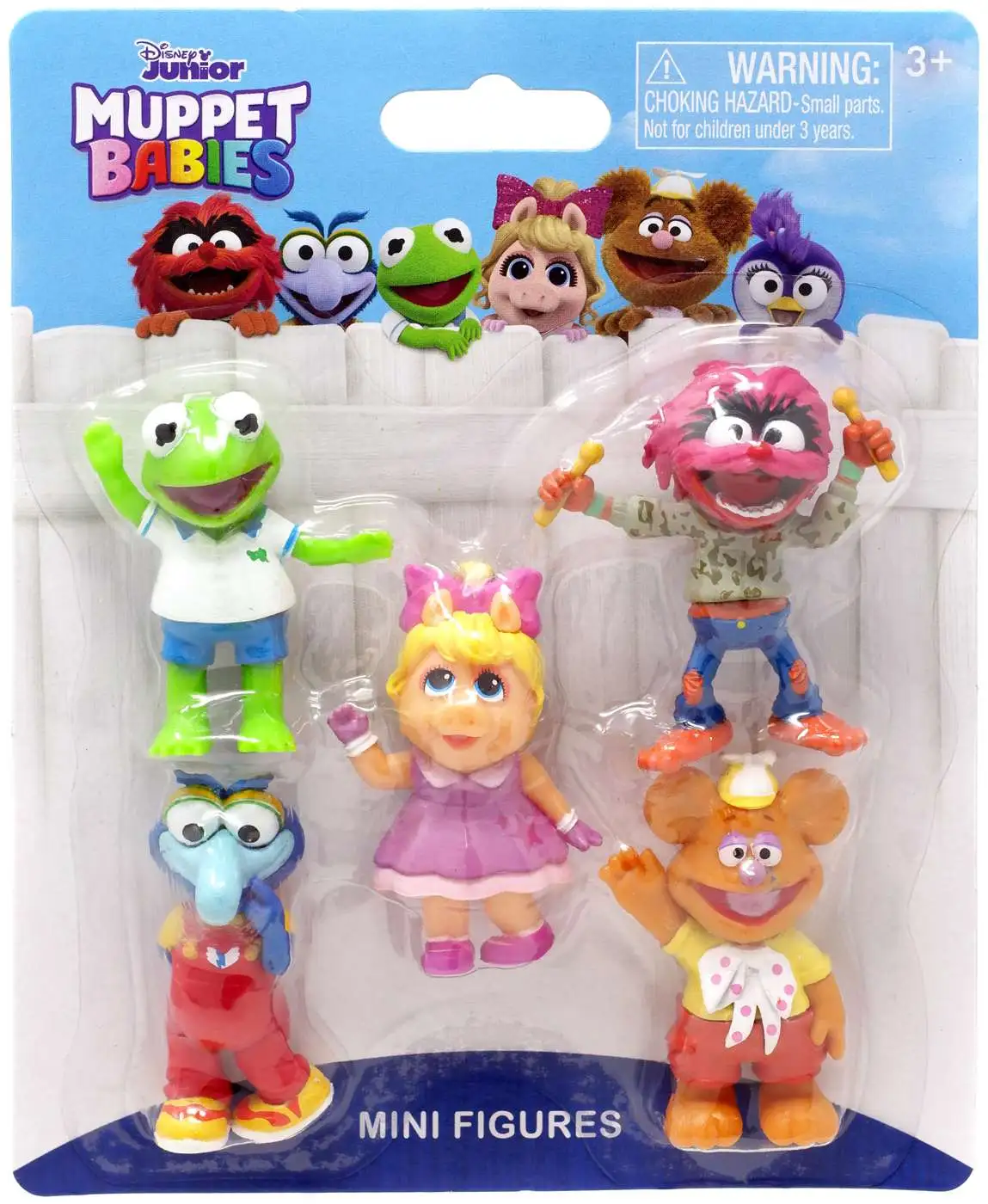 Disney Junior MUPPET BABIES PLAYROOM 6 Figure Playset Kermit Animal Piggy LOOSE 