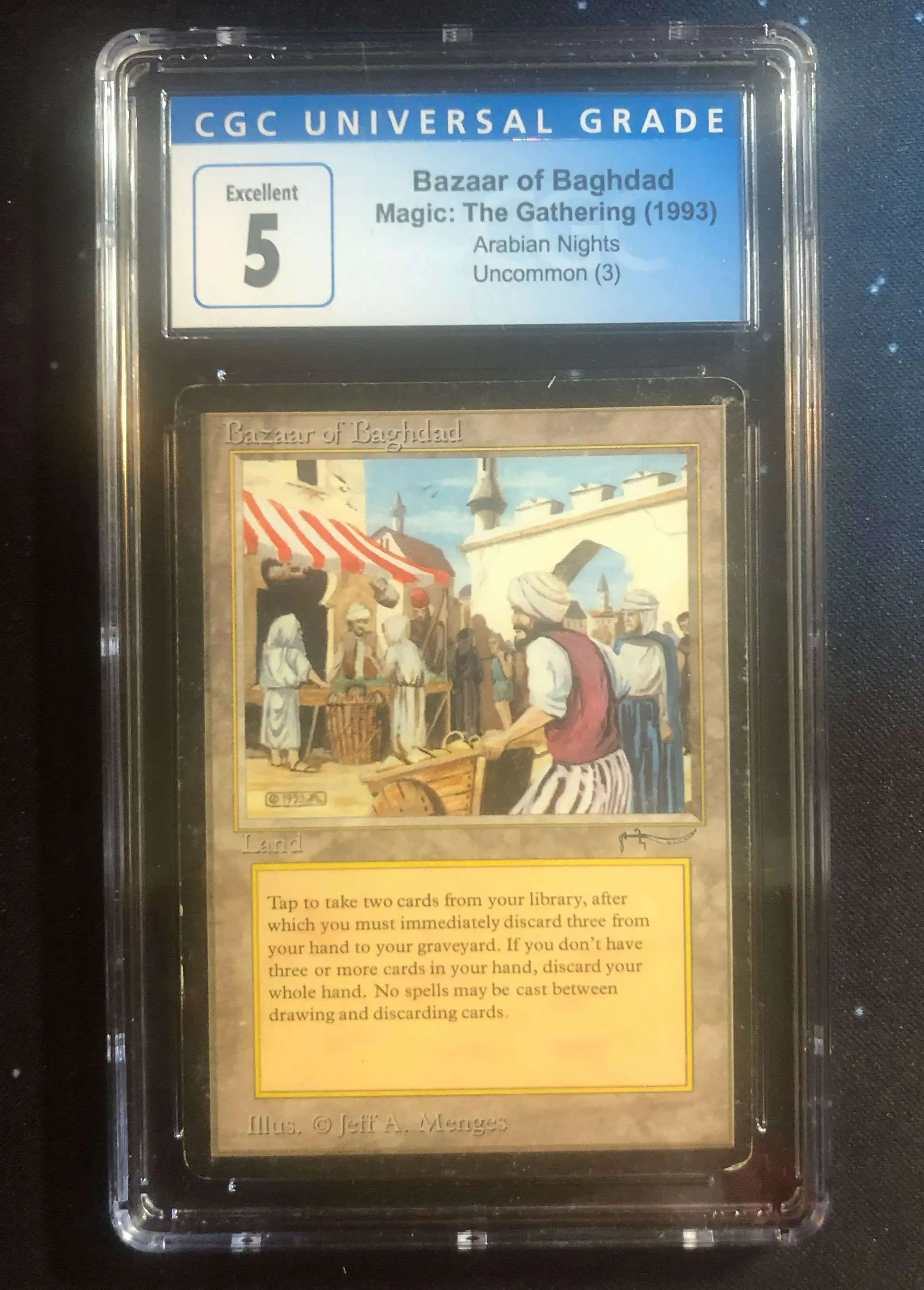 Magic The Gathering Arabian Nights Single Card Rare Bazaar of Baghdad CGC  5.0 - ToyWiz