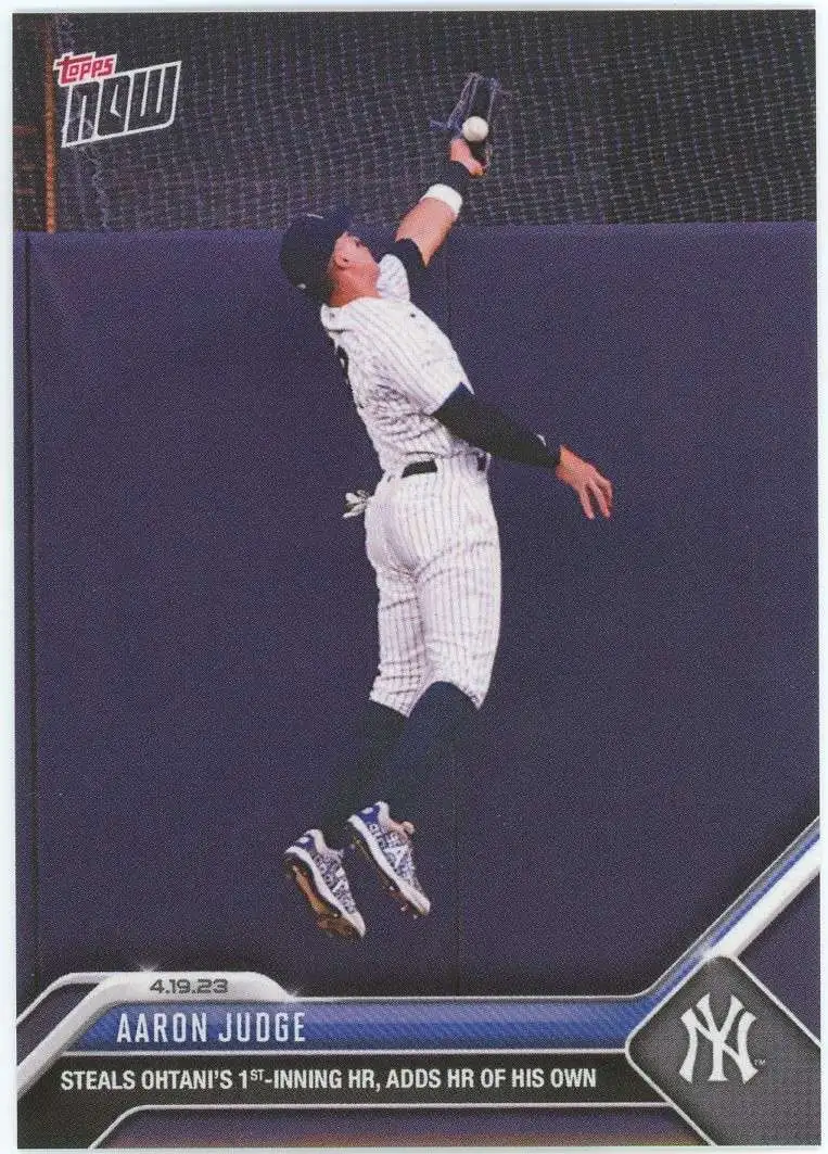 MLB New York Yankees 2022 Topps Now Aaron Judge Trading Card #929 [Clubs  60th HR of the Season During Dramatic Win]