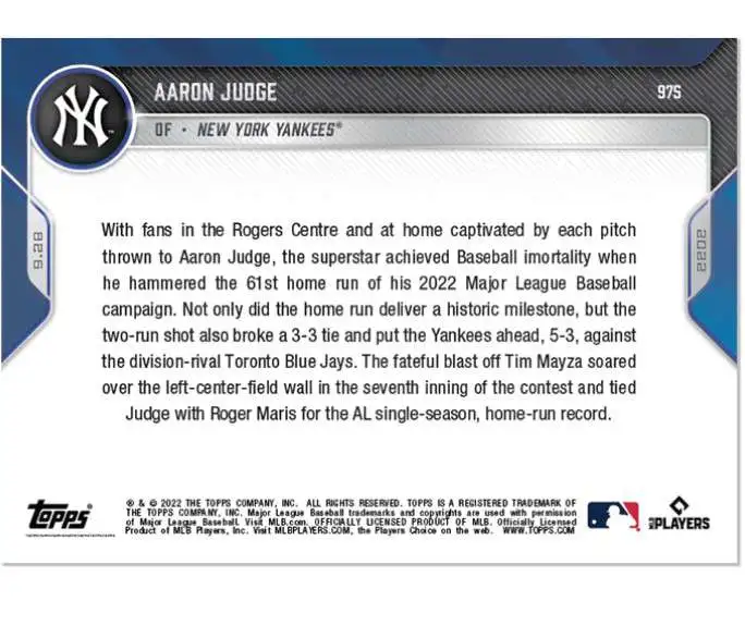 Aaron Judge 61st homer shirt now on sale - Pinstripe Alley