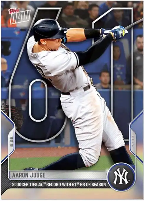 On-Card Auto # to 1 - Aaron Judge - 2022 MLB TOPPS NOW® Card 163F