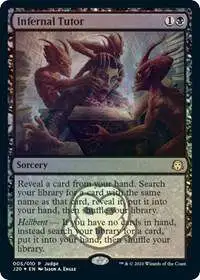 MtG DCI Judge Promo Promo Foil Infernal Tutor #5