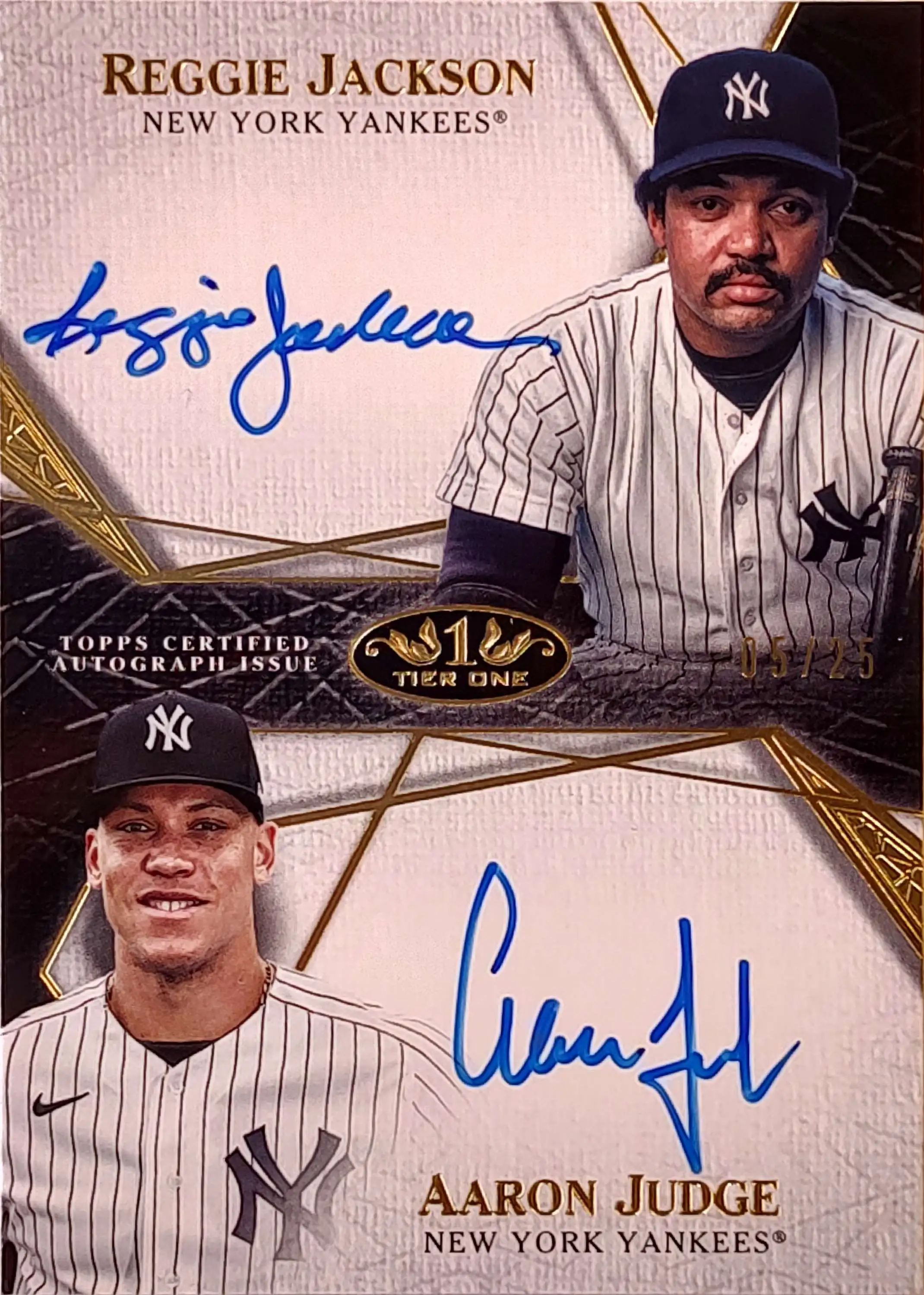MLB New York Yankees 2022 Tier One Baseball Reggie Jackson Aaron Judge  Trading Card DA-JJ Dual Autograph, 525 Topps - ToyWiz