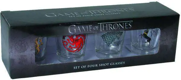 Game of Thrones House Targaryen Shot Glass set of 4 