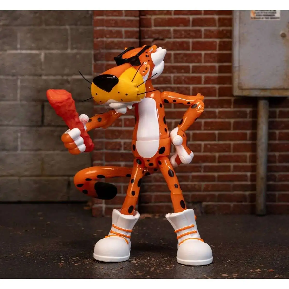 Cheetos Chester Cheetah 6 Action Figure Flamin Hot Glow-in