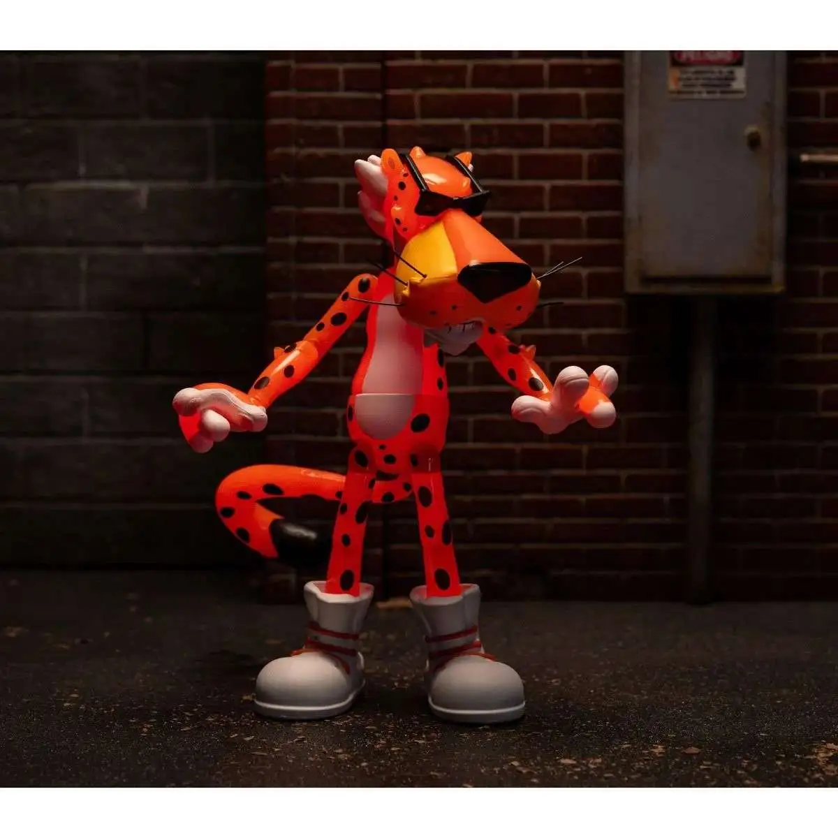 Cheetos Chester Cheetah 6 Action Figure Flamin Hot Glow-in